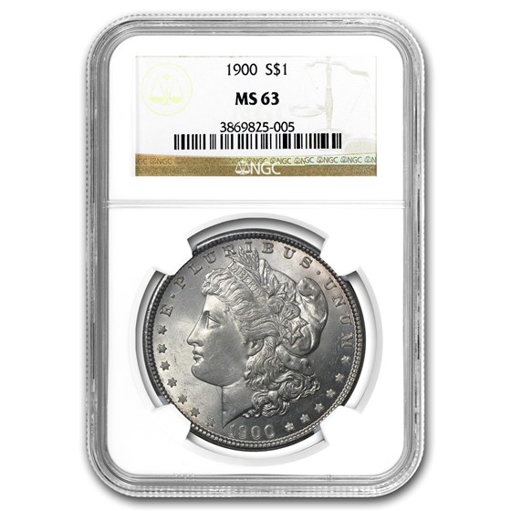 1900 Morgan Dollar MS-63 NGC 1900 Morgan Dollar MS-63 NGC